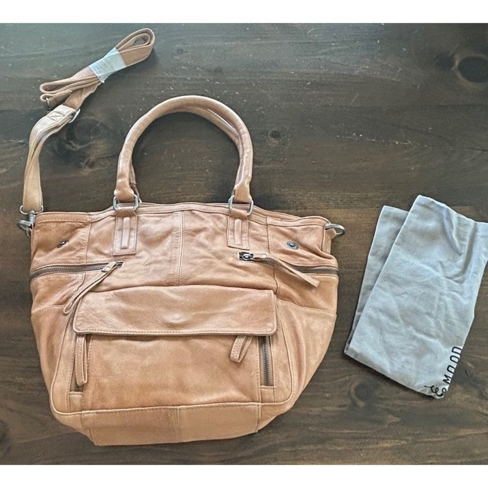Day & Mood Hannah Leather Bag Large Hobo Crossbody Tote Pockets Utility Travel - Picture 3 of 14